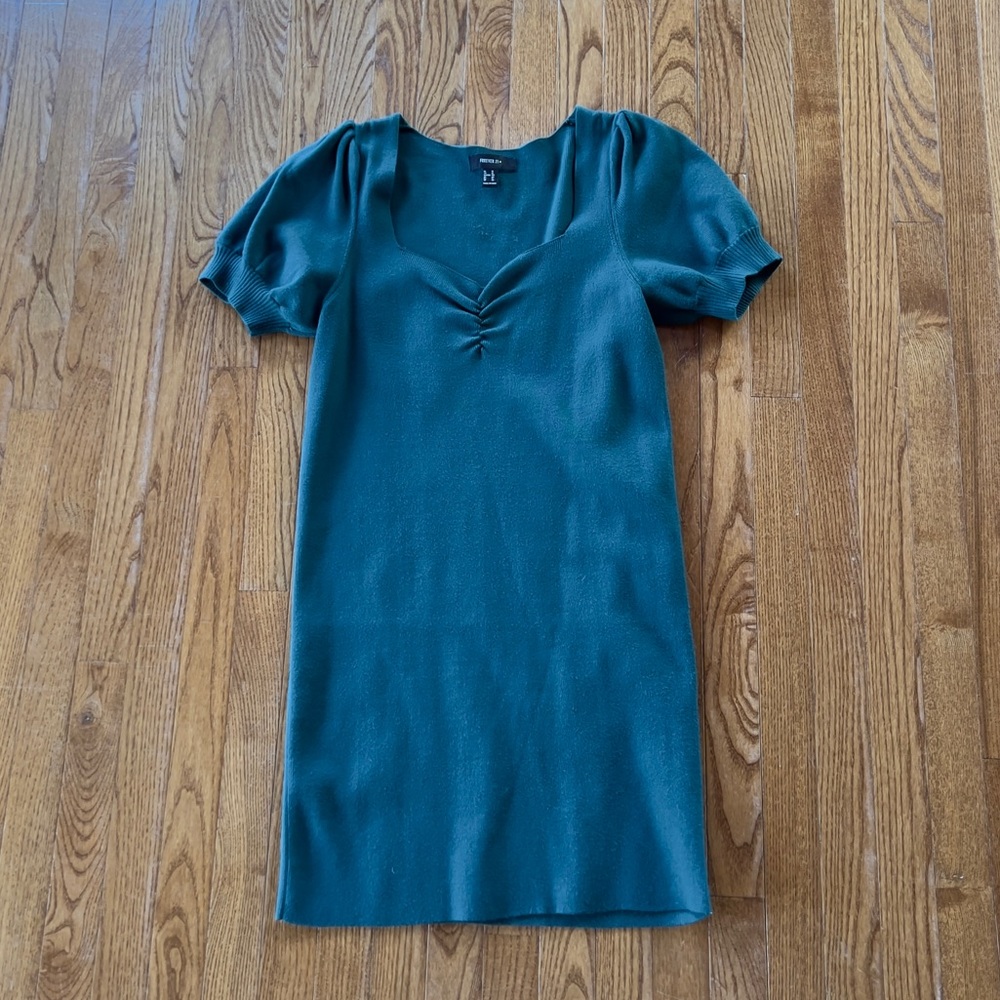 NEW Teal Green Sweater Dress